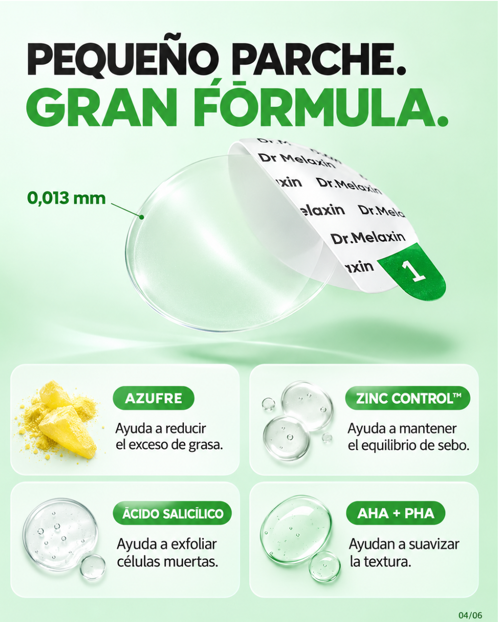 Dr. Melaxin – Parches ultrafinos para espinillas S-ZINC Zero Fit