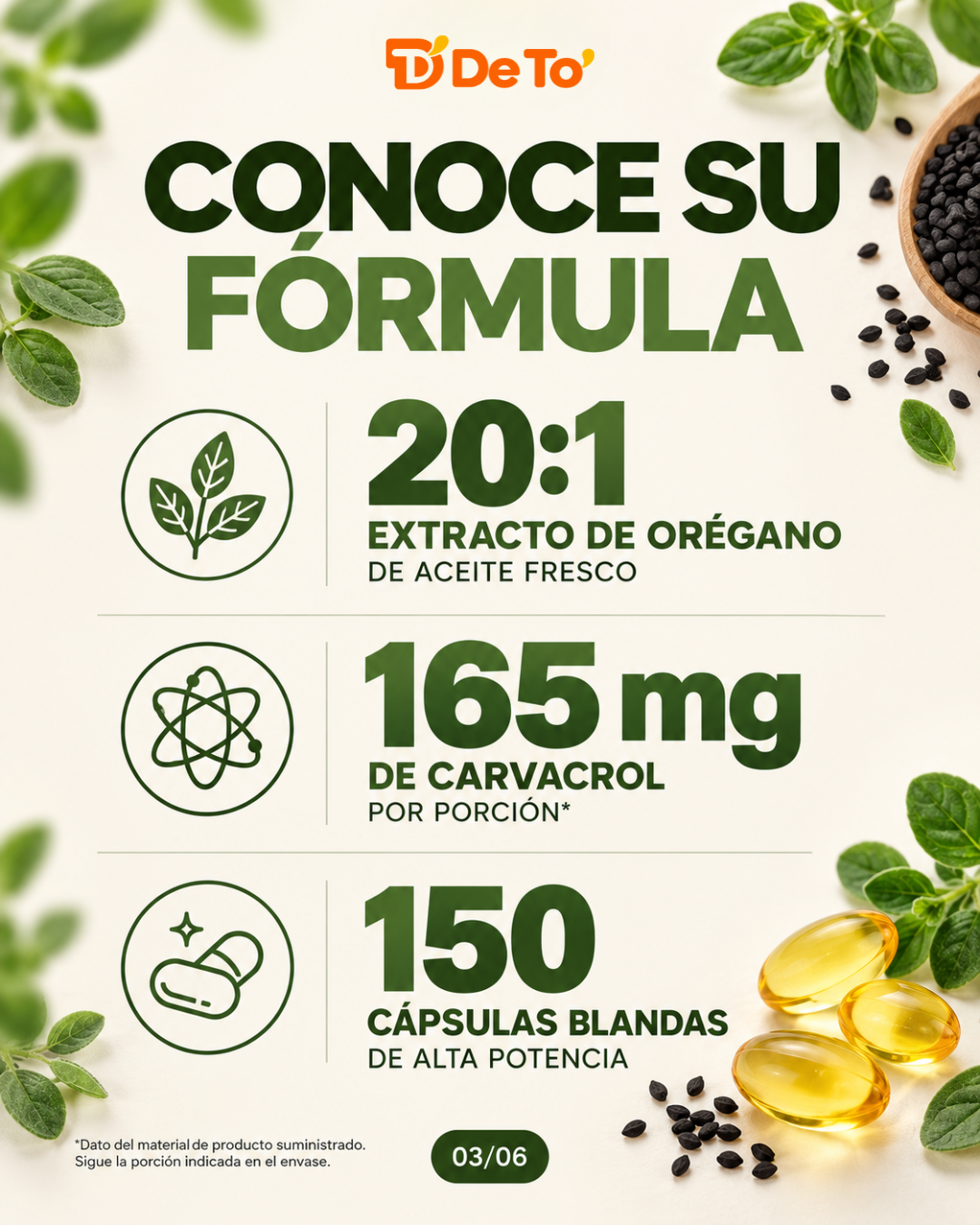 Micro Ingredients – Suplemento de aceite de orégano y semilla negra, 150 cápsulas blandas