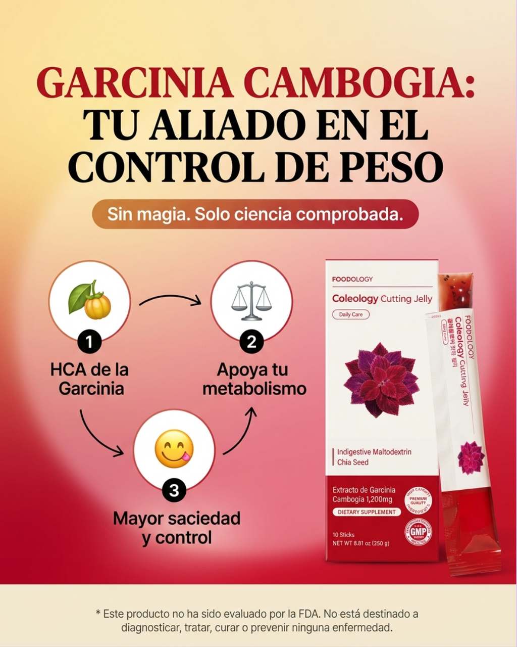 Foodology Coleology Cutting Jelly – Suplemento alimenticio en gelatina sabor granada